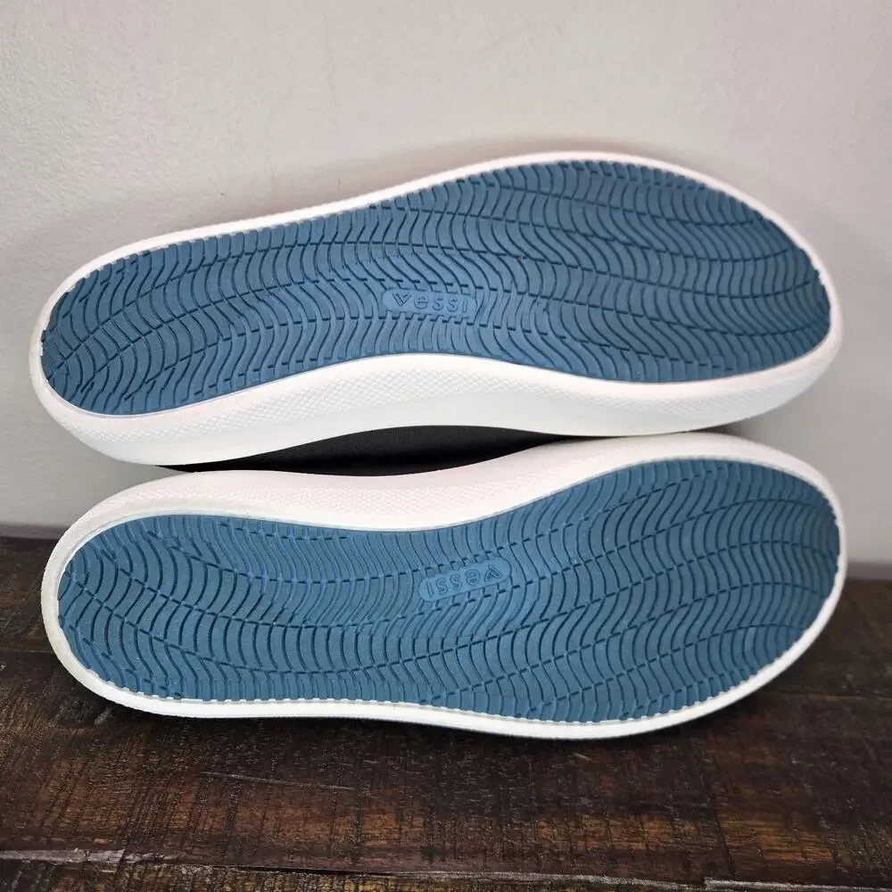 Vessi Boardwalk Slip On Womens Size 9 Waterproof Shoes Sneakers Boulder Black